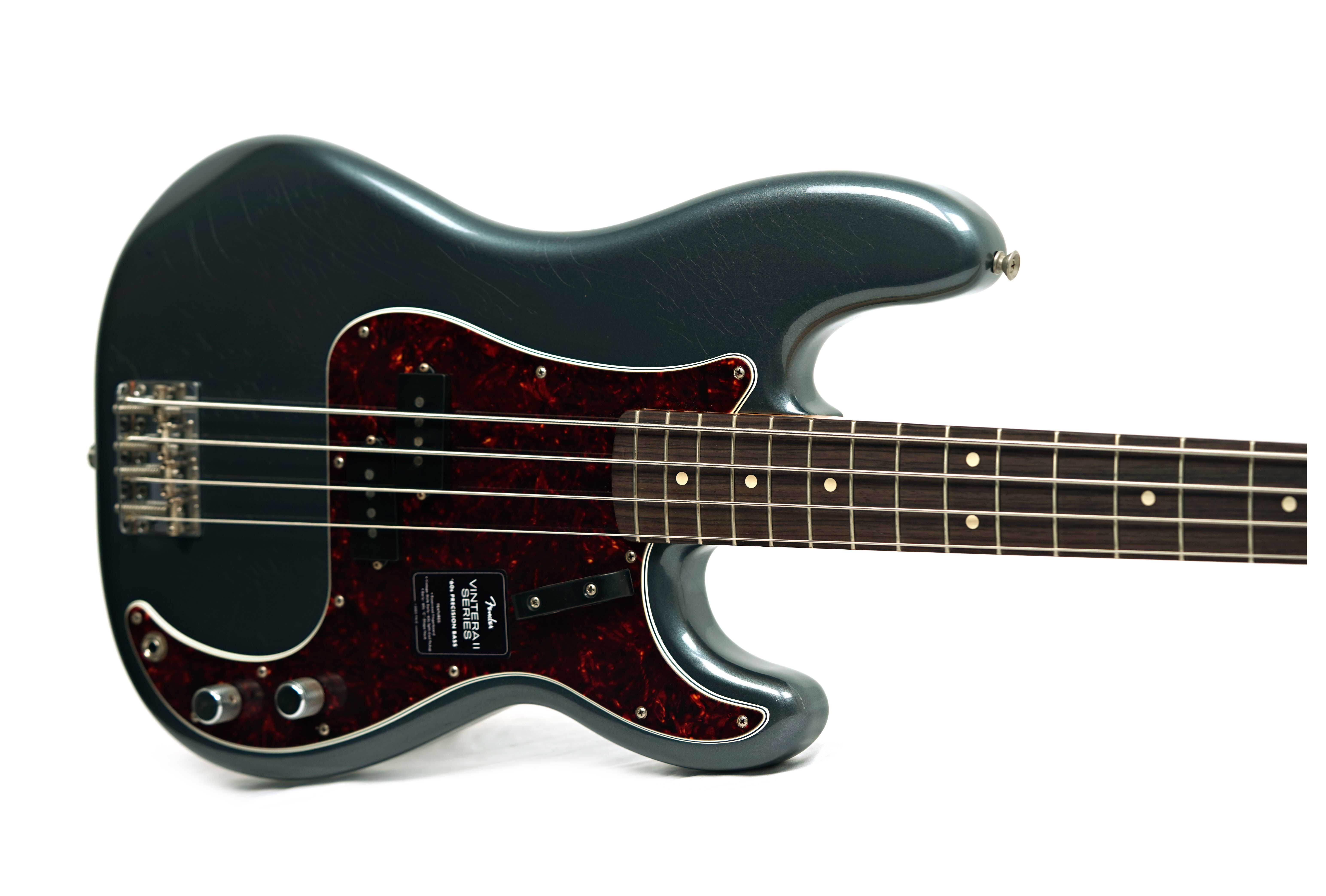 Fender Limited Edition Vintera II Road Worn '60s Precision Bass Rosewood Fingerboard Charcoal Frost Metallic #MX25138294
