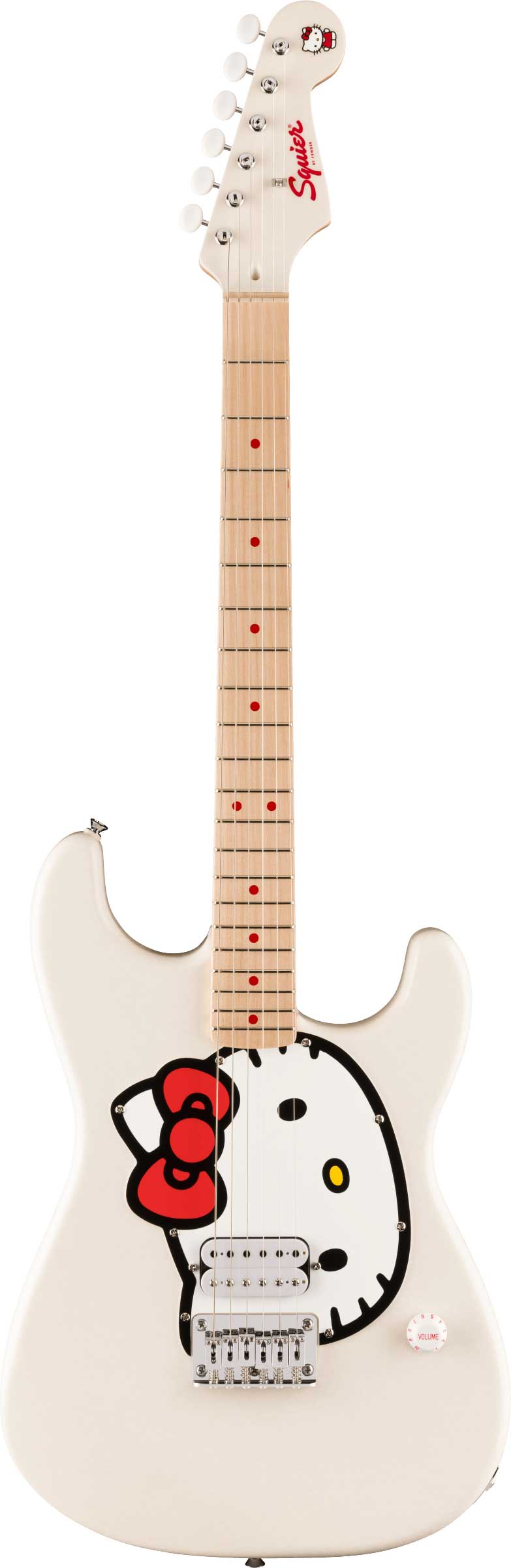 Squier Hello Kitty Stratocaster White Maple Fingerboard | guitarguitar