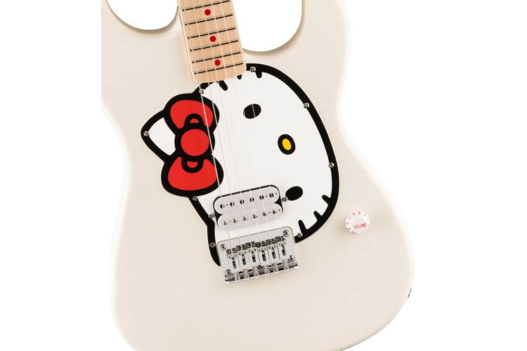 Squier Hello Kitty Stratocaster White Maple Fingerboard Squier Hello Kitty Stratocaster White Maple Fingerboard