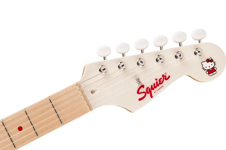 Squier Hello Kitty Stratocaster White Maple Fingerboard Squier Hello Kitty Stratocaster White Maple Fingerboard