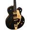 Gretsch Synchromatic Falcon Hollow Body Single-Cut with Bigsby Ebony Fingerboard Black Front View