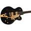 Gretsch Synchromatic Falcon Hollow Body Single-Cut with Bigsby Ebony Fingerboard Black Front View