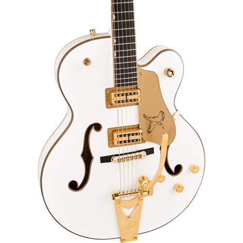 Gretsch Synchromatic Falcon Hollow Body Single-Cut with Bigsby Ebony Fingerboard Snowcrest White Gretsch Synchromatic Falcon Hollow Body Single-Cut with Bigsby Ebony Fingerboard Snowcrest White