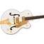 Gretsch Synchromatic Falcon Hollow Body Single-Cut with Bigsby Ebony Fingerboard Snowcrest White Front View