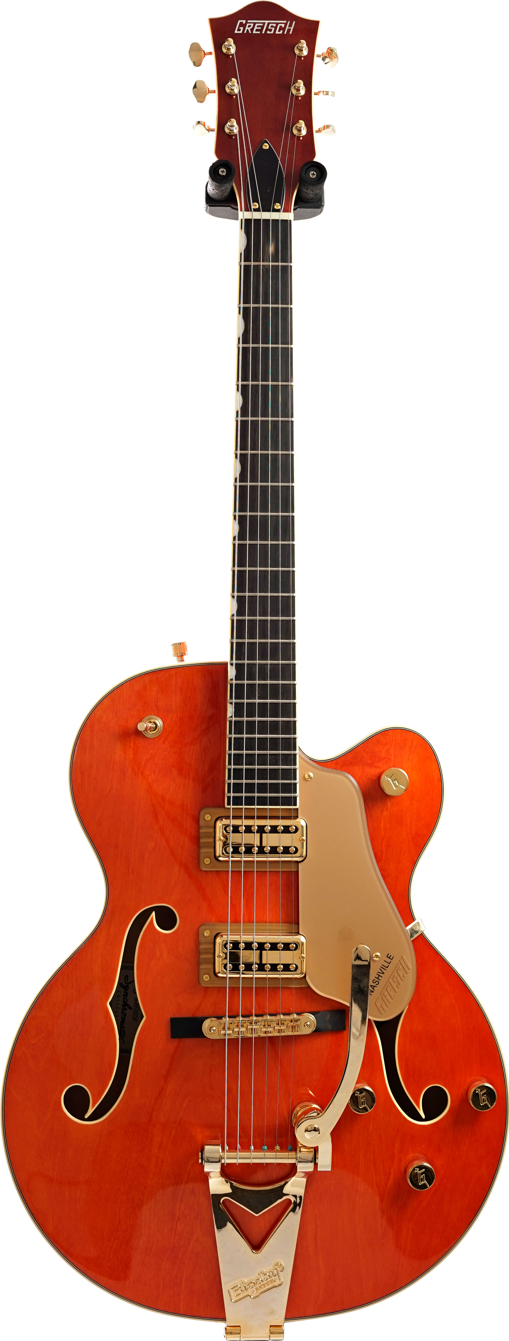 Gretsch Synchromatic Nashville Hollow Body Single-Cut with Bigsby Ebony Fingerboard 50's Orange Stain (Nearly New) #CYGC25060289