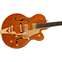 Gretsch Synchromatic Nashville Hollow Body Single-Cut with Bigsby Ebony Fingerboard 50's Orange Stain Front View