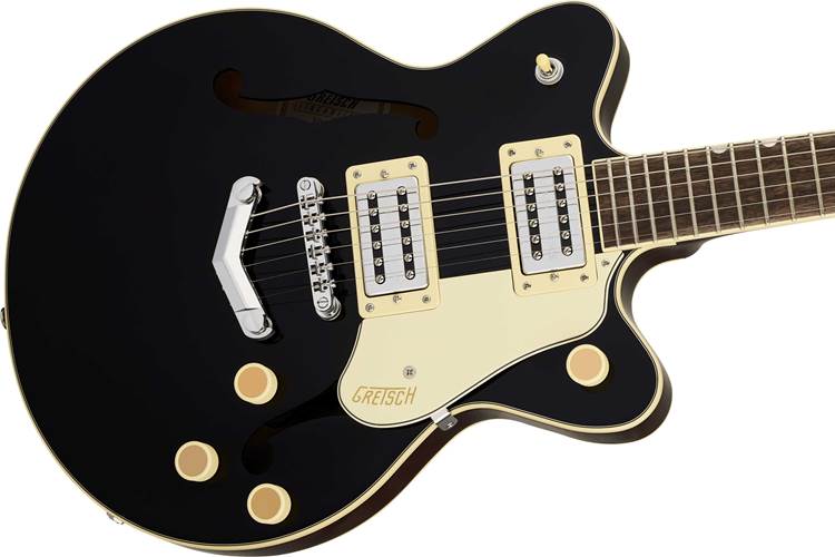 Gretsch G2655 Streamliner Center Block Jr. Double-Cut with V-Stoptail Laurel Fingerboard Black Gretsch G2655 Streamliner Center Block Jr. Double-Cut with V-Stoptail Laurel Fingerboard Black