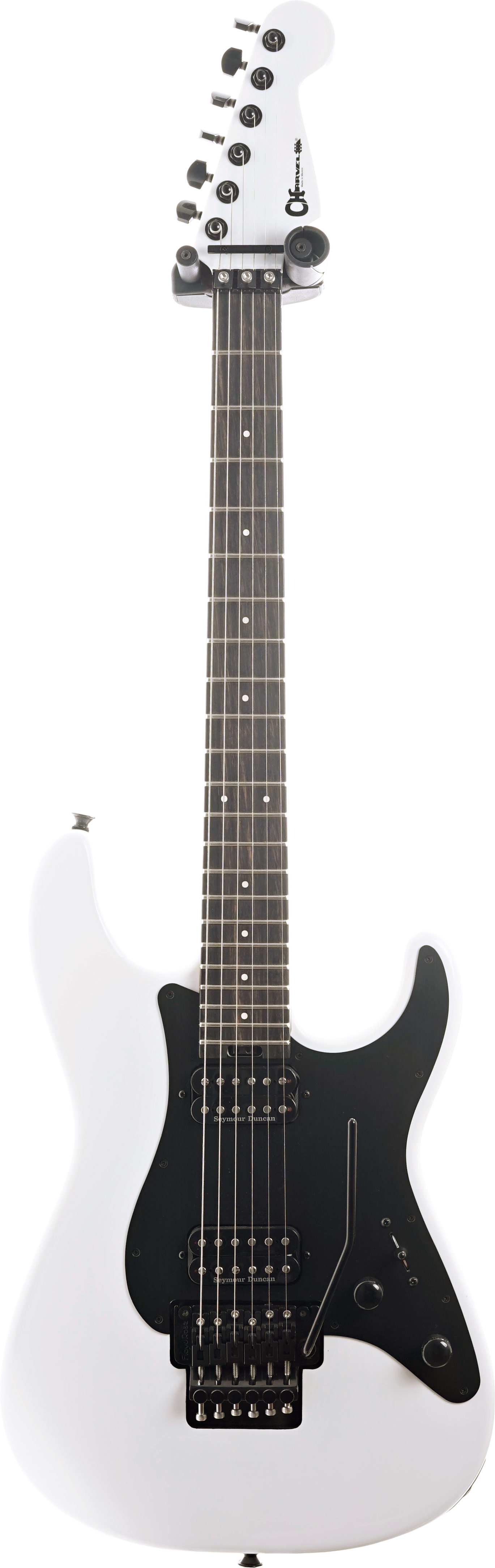 Charvel Pro-Mod Plus So-Cal SC1 Style 1 HH FR EB Ebony Fingerboard Snow White (Ex-Demo) #mc25003443