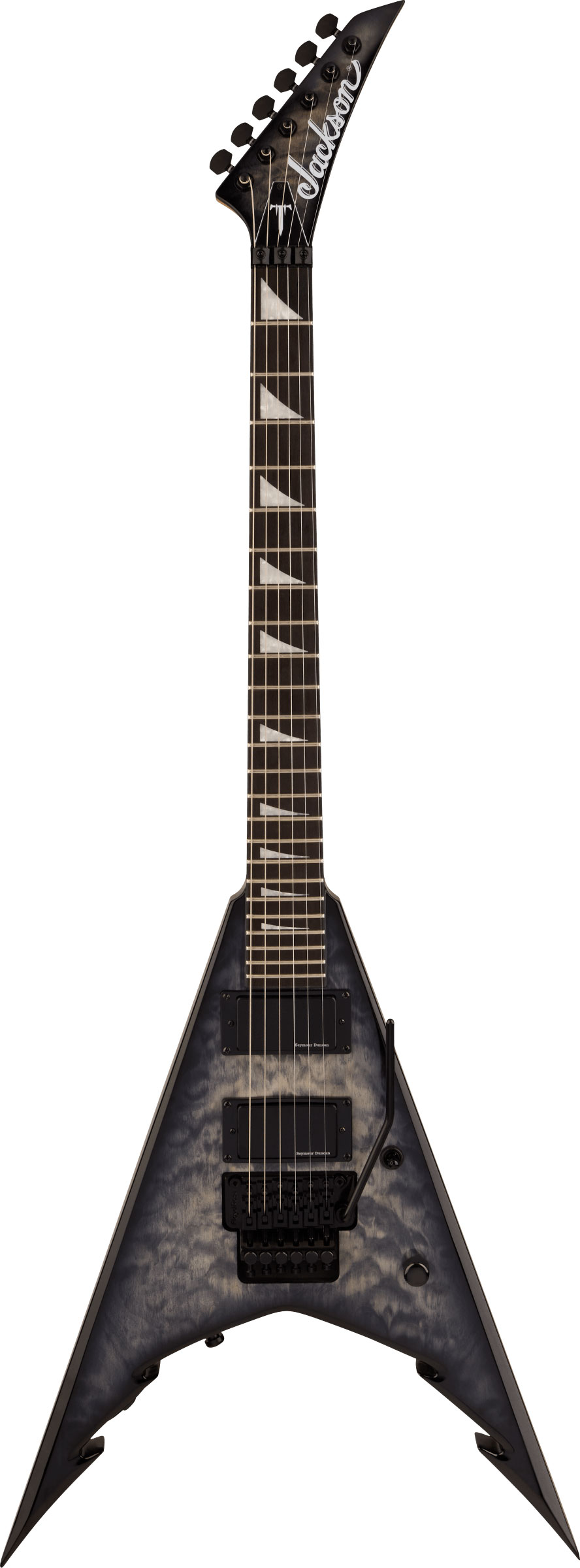 Jackson Pro Series Signature Corey Beaulieu King V KV6Q Ebony Fingerboard Transparent Black