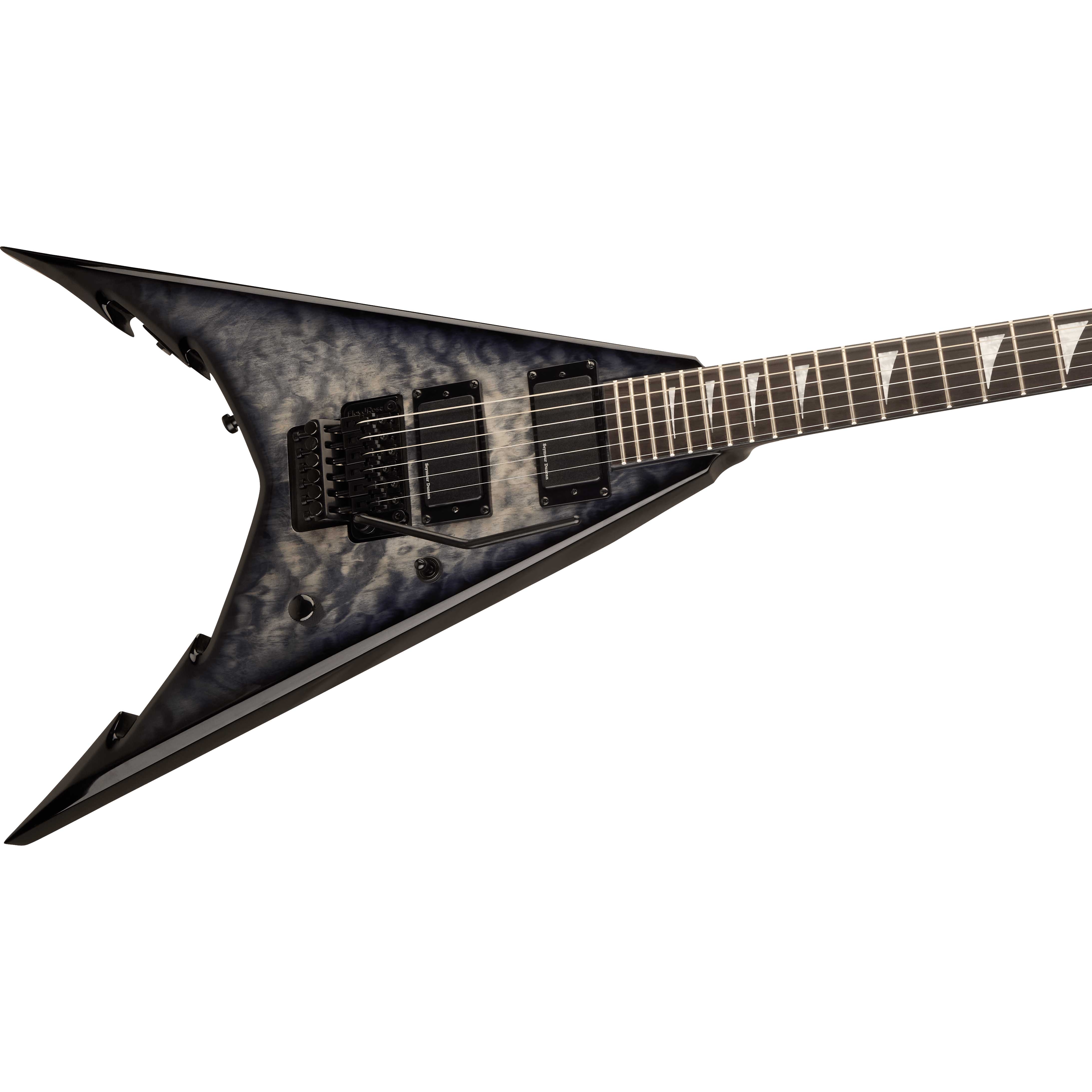Jackson Pro Series Signature Corey Beaulieu King V KV6Q Ebony Fingerboard Transparent Black