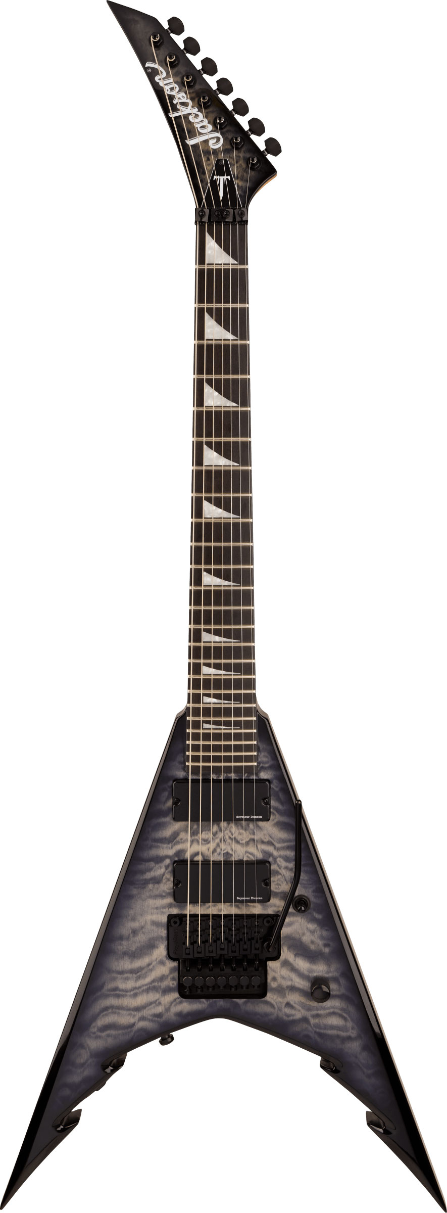 Jackson Pro Series Signature Corey Beaulieu King V KV7Q Ebony Fingerboard Transparent Black