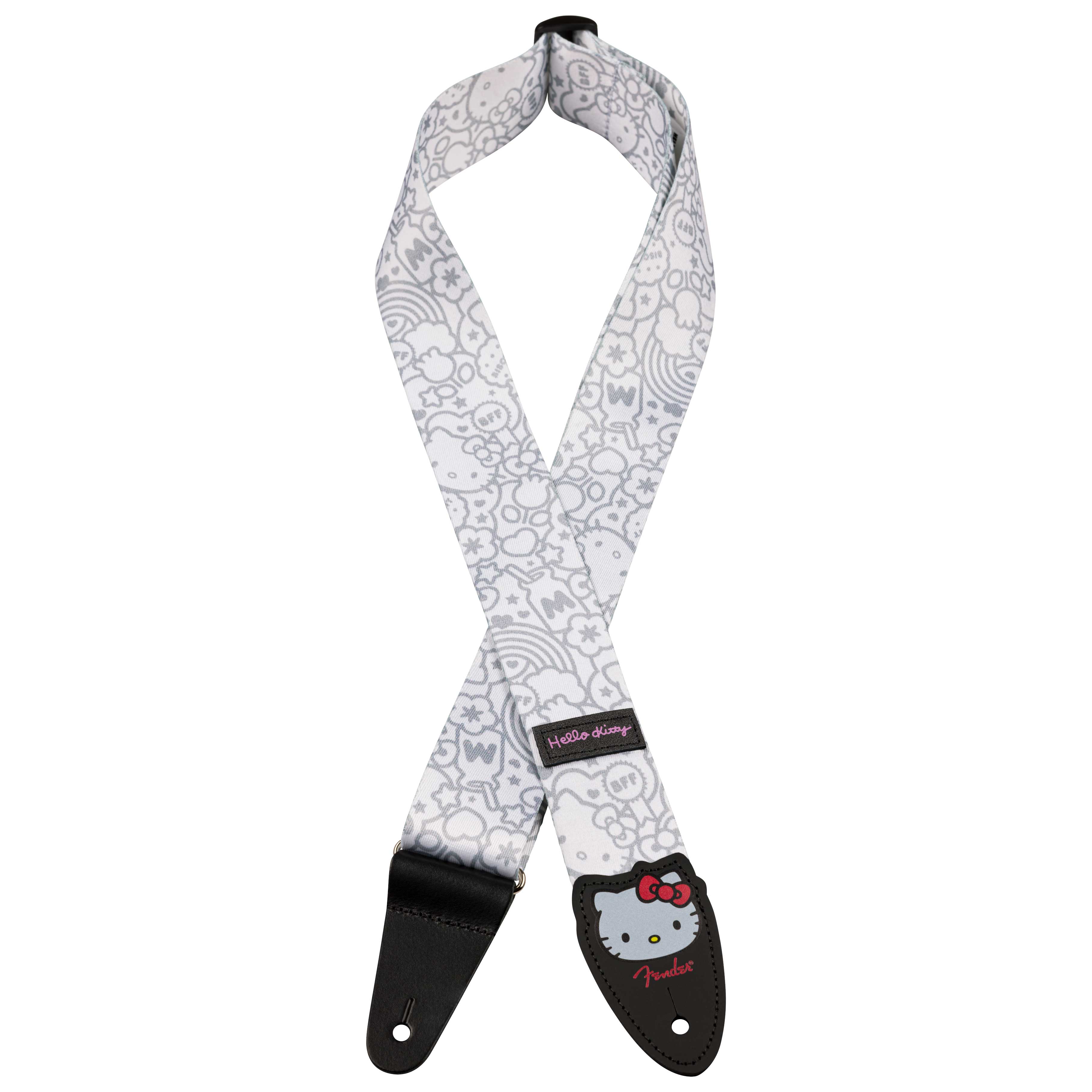 Fender Hello Kitty White Poly Strap 2 Inch Width