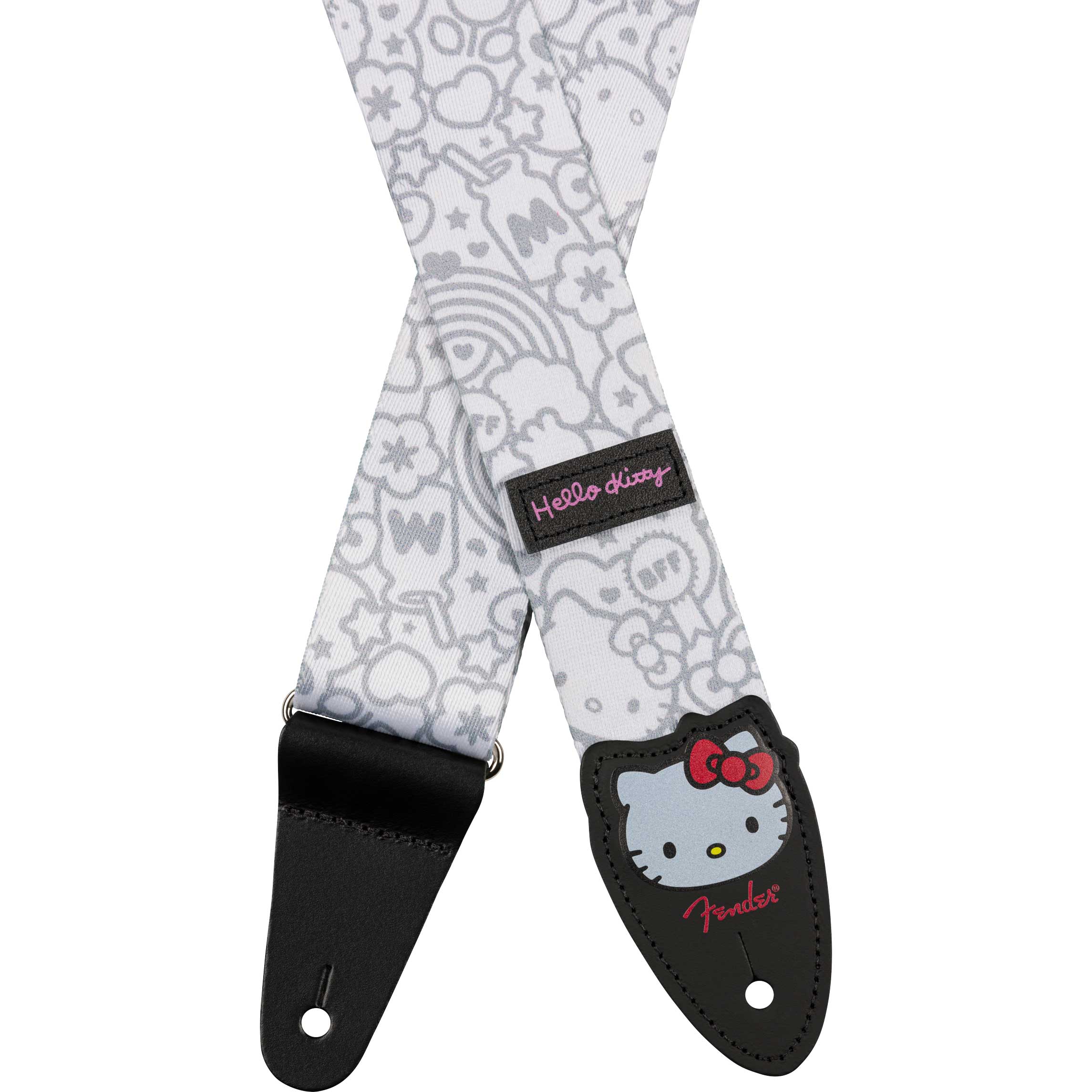 Fender Hello Kitty White Poly Strap 2 Inch Width