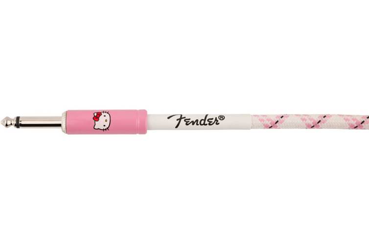 Fender Hello Kitty White/Pink Woven Cable 10 Feet Fender Hello Kitty White/Pink Woven Cable 10 Feet