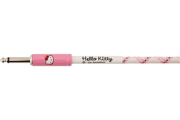 Fender Hello Kitty White/Pink Woven Cable 10 Feet Fender Hello Kitty White/Pink Woven Cable 10 Feet