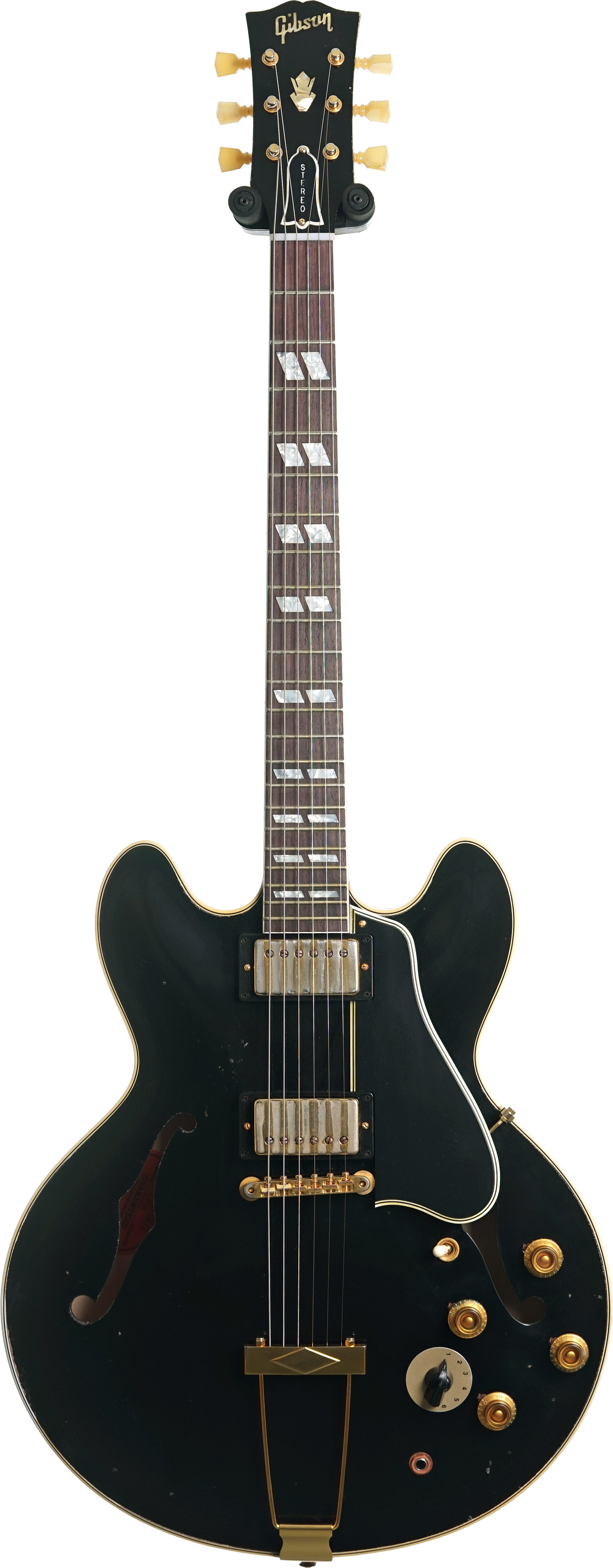 Gibson Custom Shop Murphy Lab 64 ES 345 Ebony Trapeze Tailpiece Varitone Heavy Aged #150219