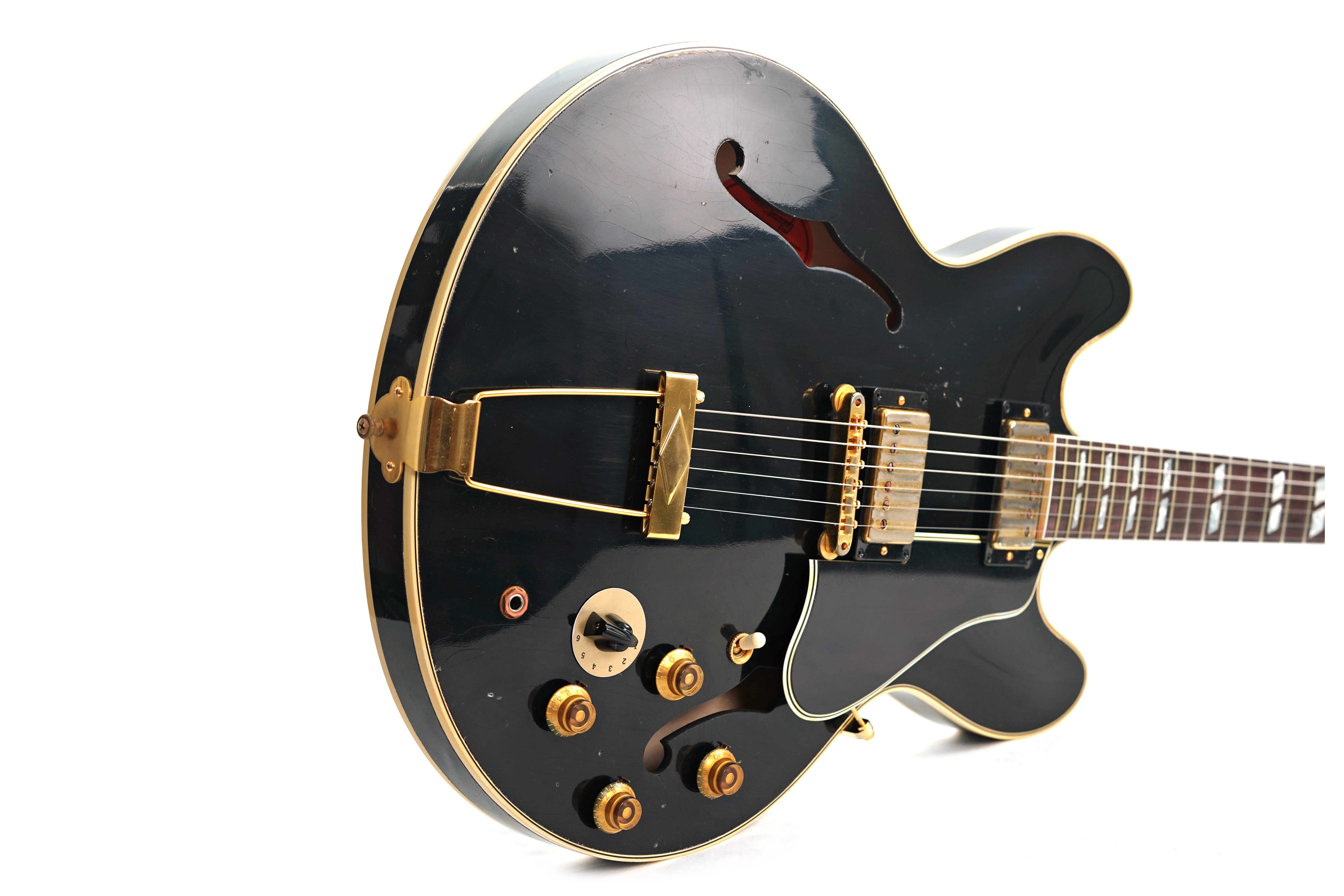 Gibson Custom Shop Murphy Lab 64 ES 345 Ebony Trapeze Tailpiece Varitone Heavy Aged #150219