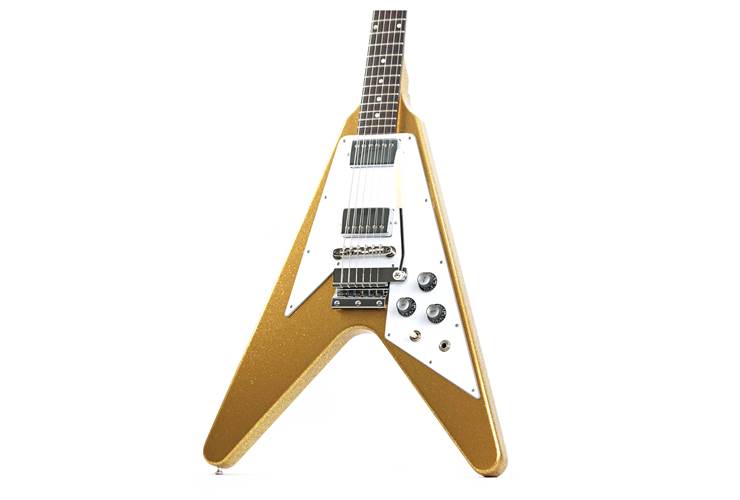 Gibson Custom Shop 67 Flying V Mahogany Gold Sparkle Maestro Gloss #500077 Gibson Custom Shop 67 Flying V Mahogany Gold Sparkle Maestro Gloss #500077