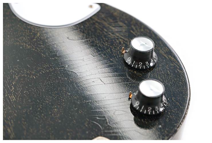 Gibson Custom Shop 63 SG Junior Lightning Bar Silver Fox Murphy Lab Light Aged #500023 Gibson Custom Shop 63 SG Junior Lightning Bar Silver Fox Murphy Lab Light Aged #500023