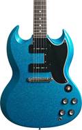 Gibson Custom Shop 63 SG Special Blue Gold Sparkle Lightning Bar Gloss #501463