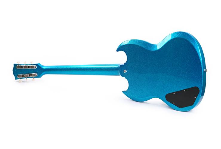 Gibson Custom Shop 63 SG Special Blue Gold Sparkle Lightning Bar Gloss #501463 Gibson Custom Shop 63 SG Special Blue Gold Sparkle Lightning Bar Gloss #501463