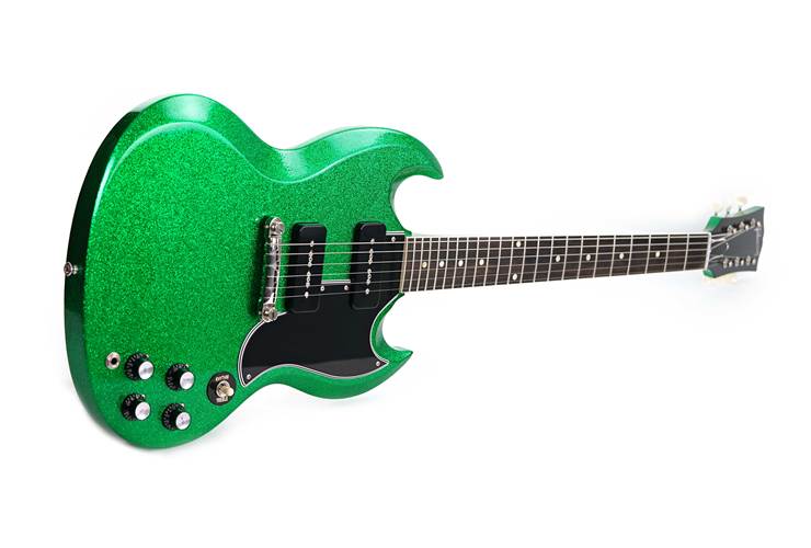 Gibson Custom Shop 63 SG Special Green Sparkle Lightning Bar Gloss #500773 Gibson Custom Shop 63 SG Special Green Sparkle Lightning Bar Gloss #500773