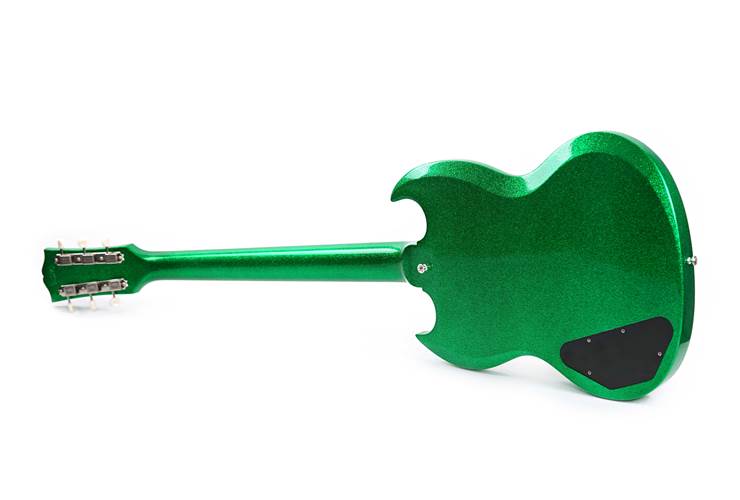 Gibson Custom Shop 63 SG Special Green Sparkle Lightning Bar Gloss #500773 Gibson Custom Shop 63 SG Special Green Sparkle Lightning Bar Gloss #500773
