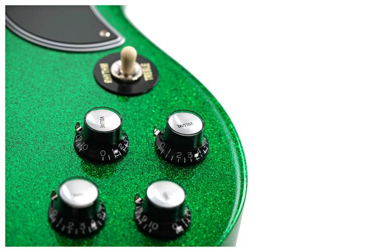 Gibson Custom Shop 63 SG Special Green Sparkle Lightning Bar Gloss #500773 Gibson Custom Shop 63 SG Special Green Sparkle Lightning Bar Gloss #500773