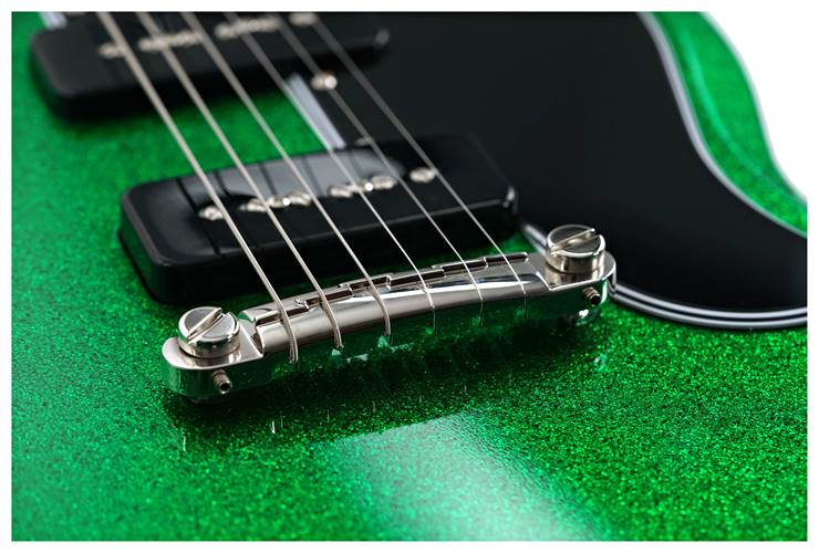 Gibson Custom Shop 63 SG Special Green Sparkle Lightning Bar Gloss #500773 Gibson Custom Shop 63 SG Special Green Sparkle Lightning Bar Gloss #500773