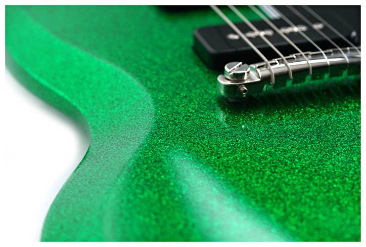 Gibson Custom Shop 63 SG Special Green Sparkle Lightning Bar Gloss #500773 Gibson Custom Shop 63 SG Special Green Sparkle Lightning Bar Gloss #500773