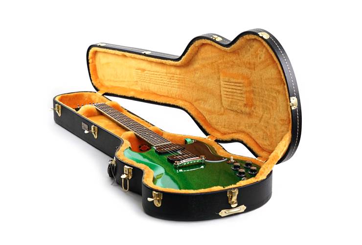 Gibson Custom Shop 63 SG Special Green Sparkle Lightning Bar Gloss #500773 Gibson Custom Shop 63 SG Special Green Sparkle Lightning Bar Gloss #500773