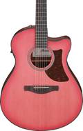 Ibanez AAM50CE Advanced Cutaway Electro-Acoustic Coral Red Burst Open Pore