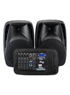 Laney AUDIOHUB AH2500D Portable PA system 2x500W 6 channels Bluetooth and FX 2 mics included