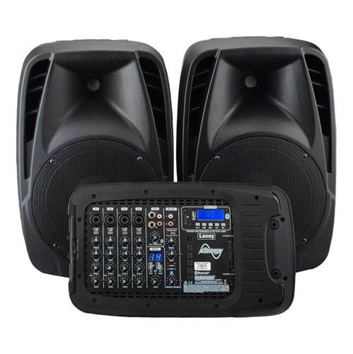 Laney AUDIOHUB AH2500D Portable PA system 2x500W 6 channels Bluetooth and FX 2 mics included Laney AUDIOHUB AH2500D Portable PA system 2x500W 6 channels Bluetooth and FX 2 mics included