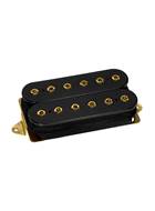DiMarzio The Humbucker From Hell Pickup F-Spaced Black + Gold Poles