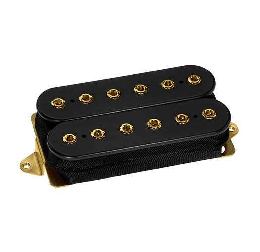 DiMarzio The Humbucker From Hell Pickup F-Spaced Black + Gold Poles DiMarzio The Humbucker From Hell Pickup F-Spaced Black + Gold Poles
