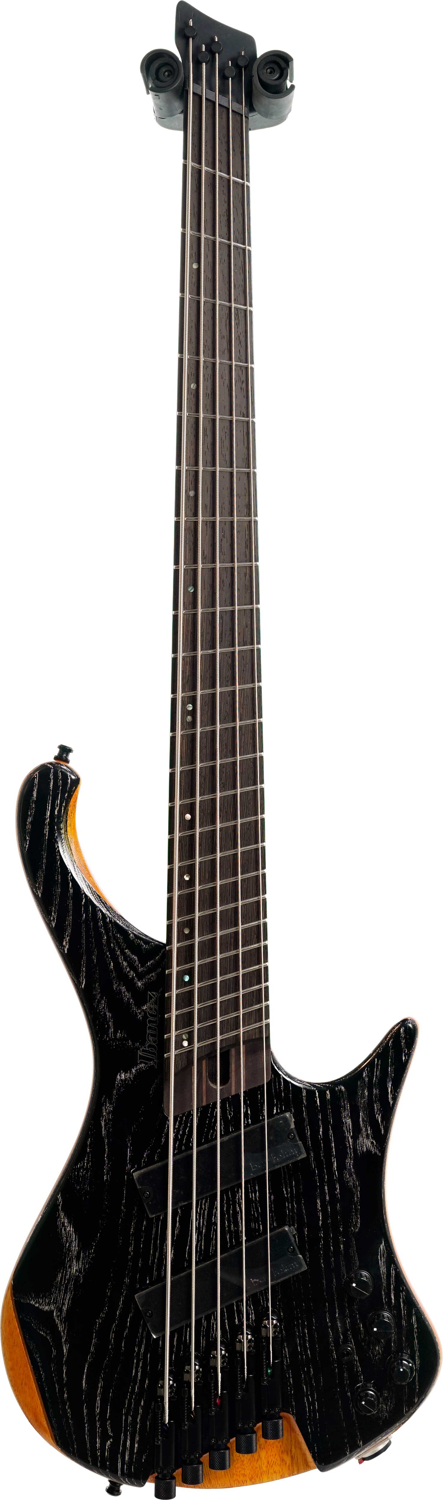 Ibanez EHB Series 5 String Bass Multi Scale Silver Wave Black Low Gloss (Nearly New) #241010147