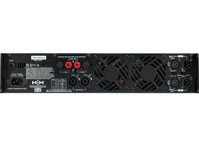 HH M-SERIES - M750D - Stereo Power Amplifier - 2x 750W 4 OHMS 2x 500 8 OHMS HH M-SERIES - M750D - Stereo Power Amplifier - 2x 750W 4 OHMS 2x 500 8 OHMS