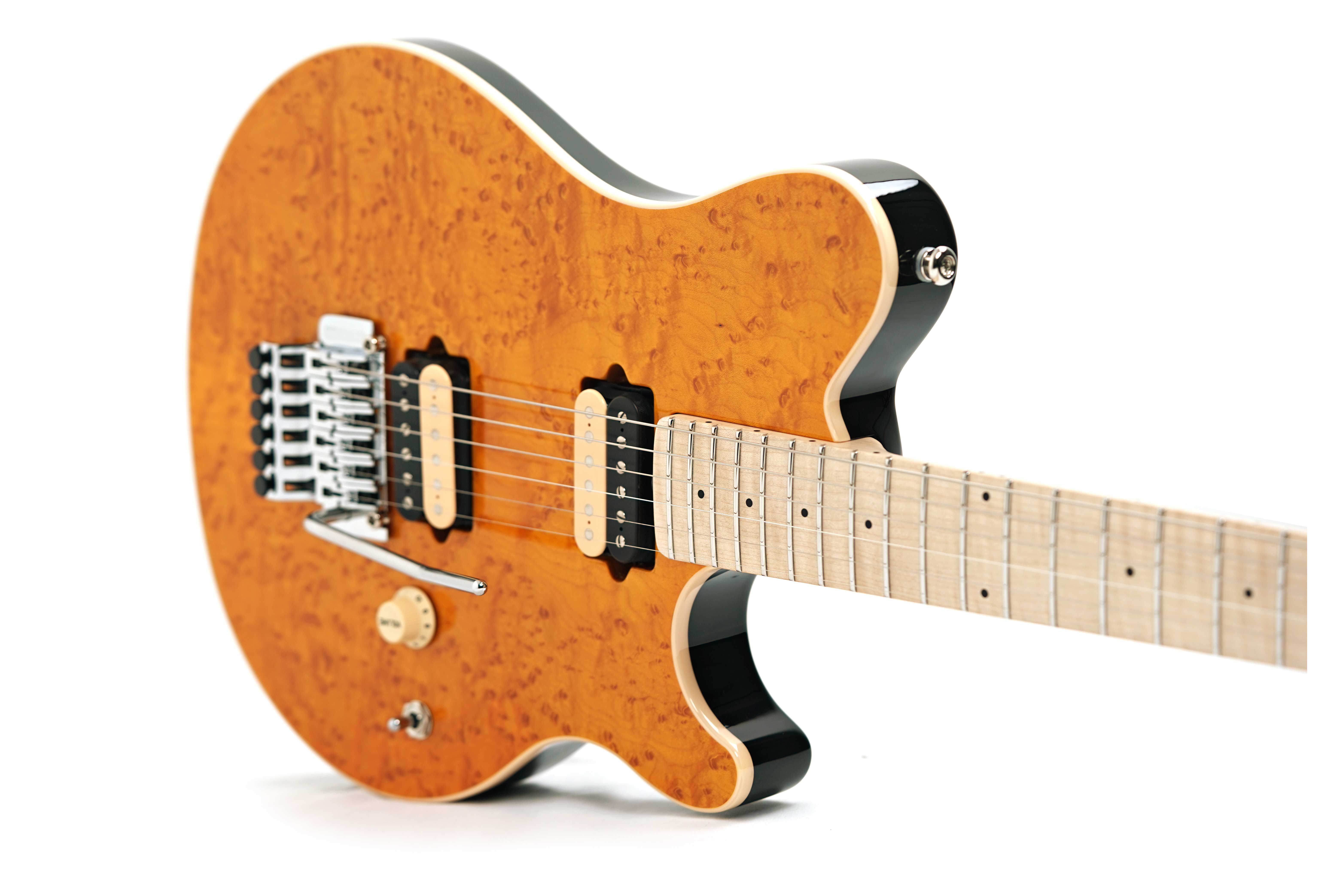 Music Man guitarguitar Exclusive Axis Birdseye Amber