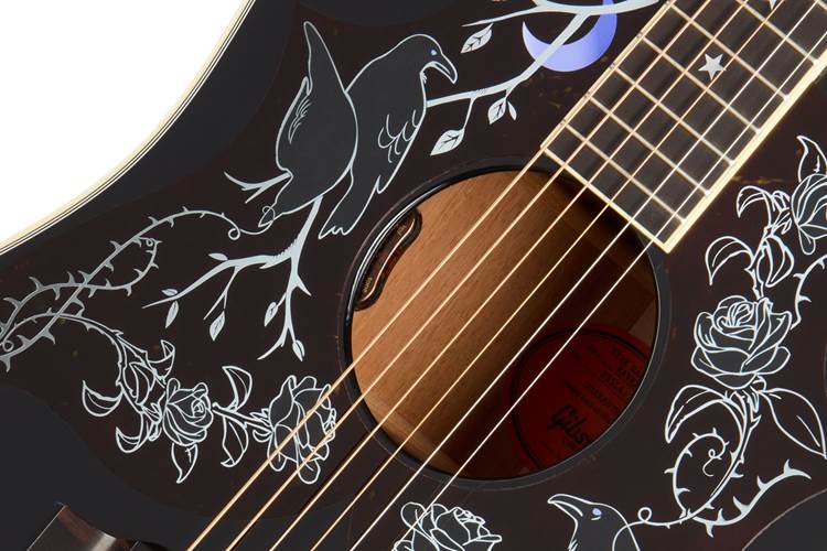 Gibson Kirk Hammett Raven Ebony Gibson Kirk Hammett Raven Ebony