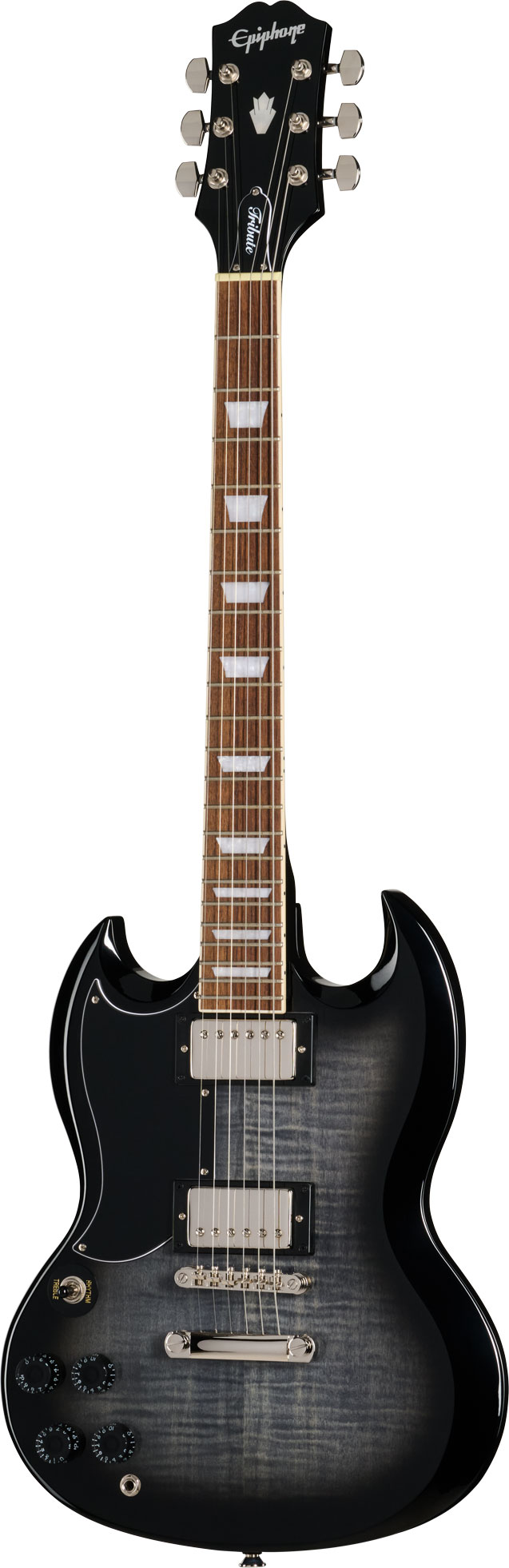 Epiphone SG Tribute Plus Left Handed Ebony Burst
