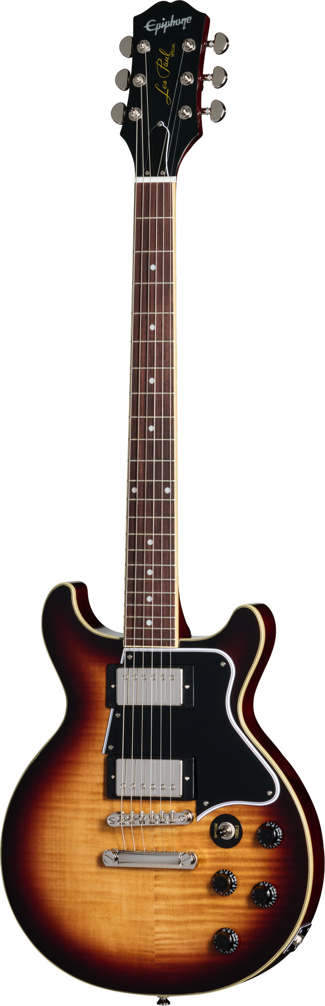 Epiphone Inspired by Gibson Les Paul Special Double Cut Figured Bourbon Burst