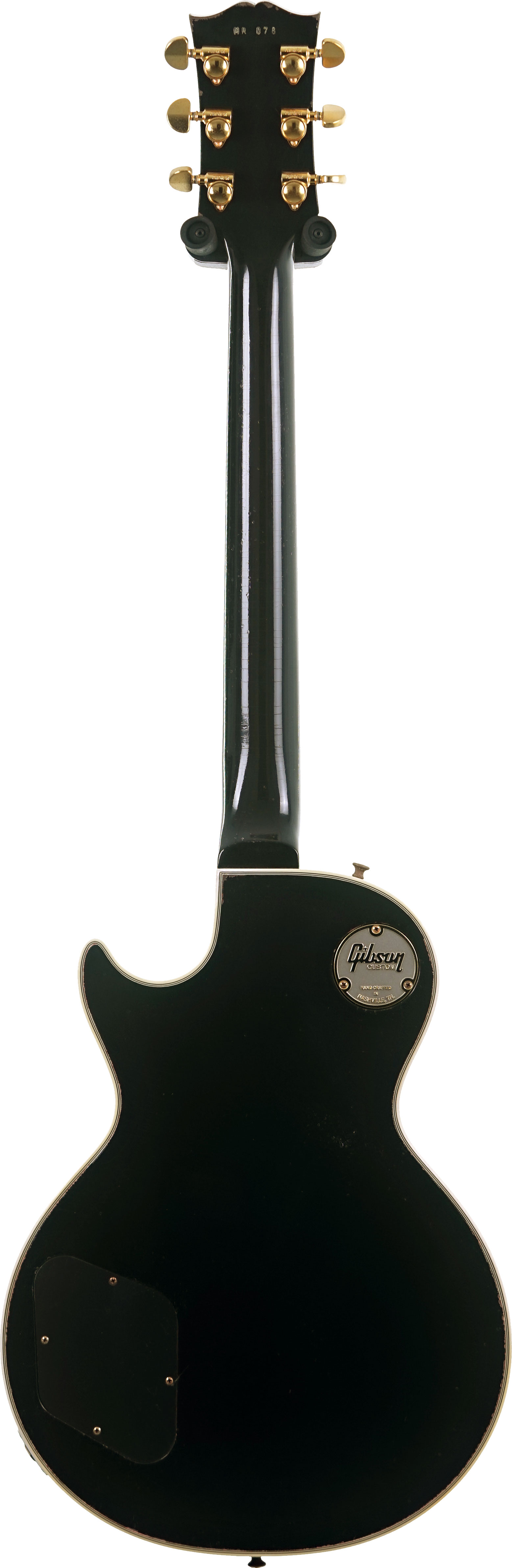 Gibson Custom Shop Mick Ronson 1968 Les Paul Custom Murphy Lab Aged Ebony Antique Natural #ME078