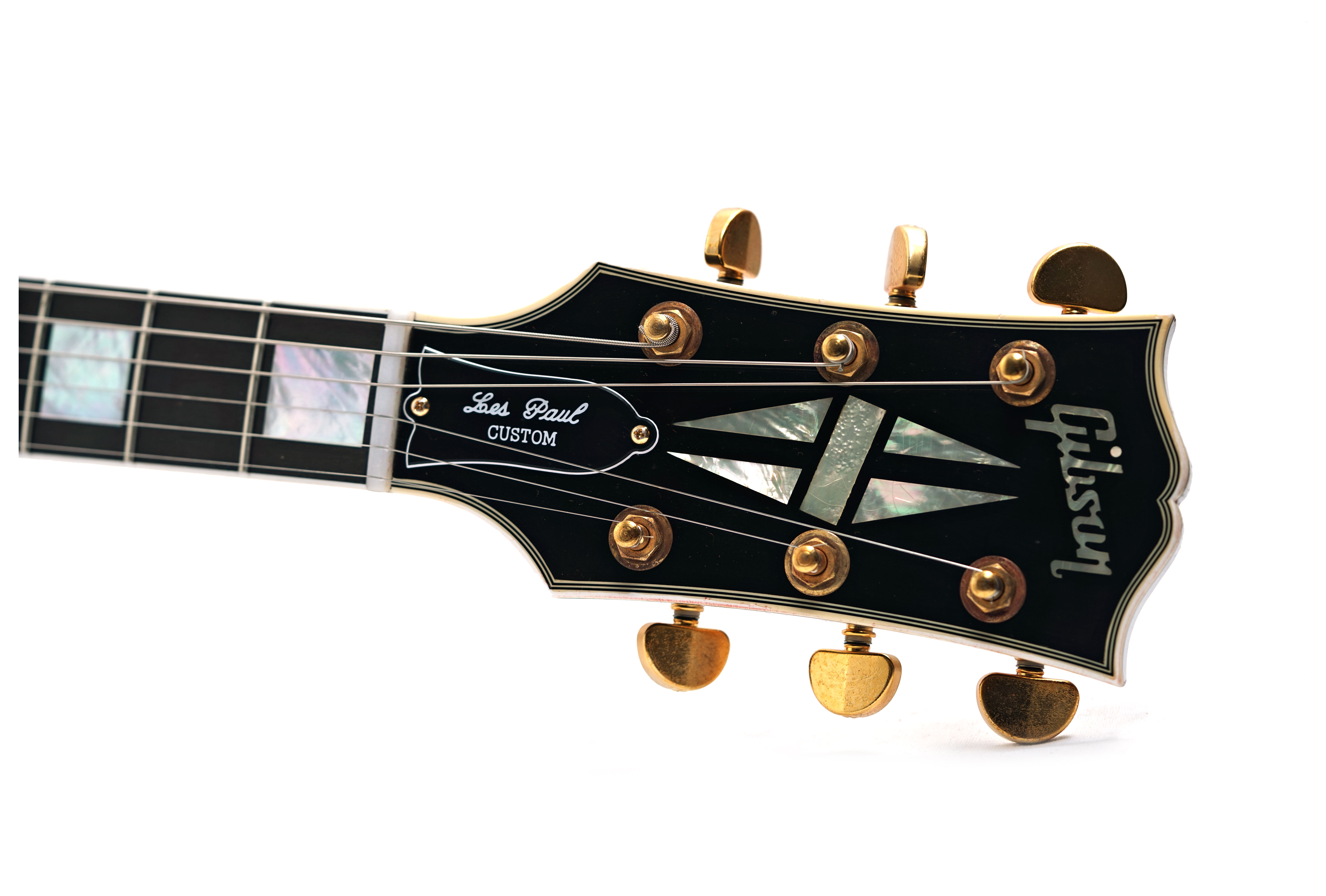 Gibson Custom Shop Mick Ronson 1968 Les Paul Custom Murphy Lab Aged Ebony Antique Natural #ME078