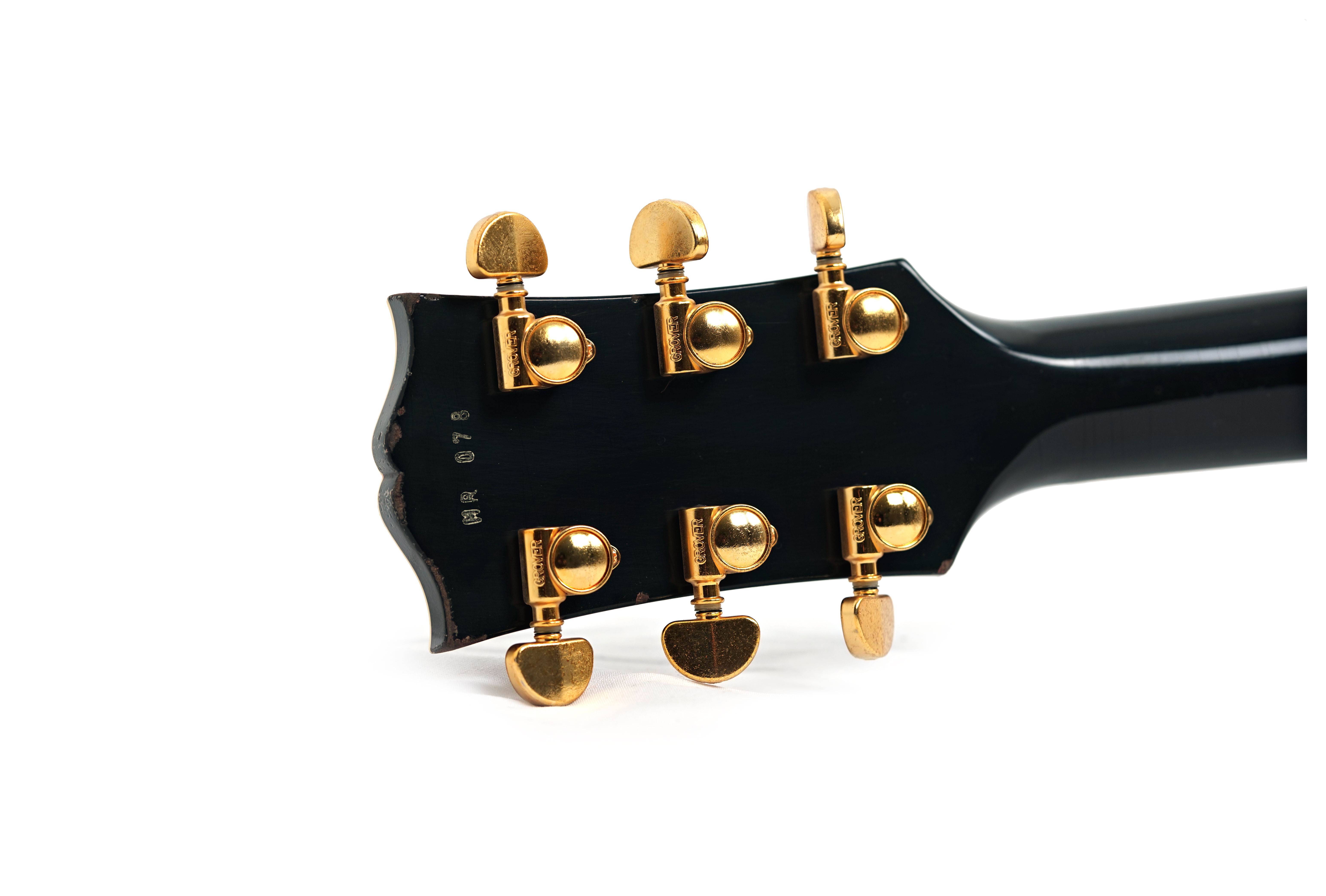 Gibson Custom Shop Mick Ronson 1968 Les Paul Custom Murphy Lab Aged Ebony Antique Natural #ME078