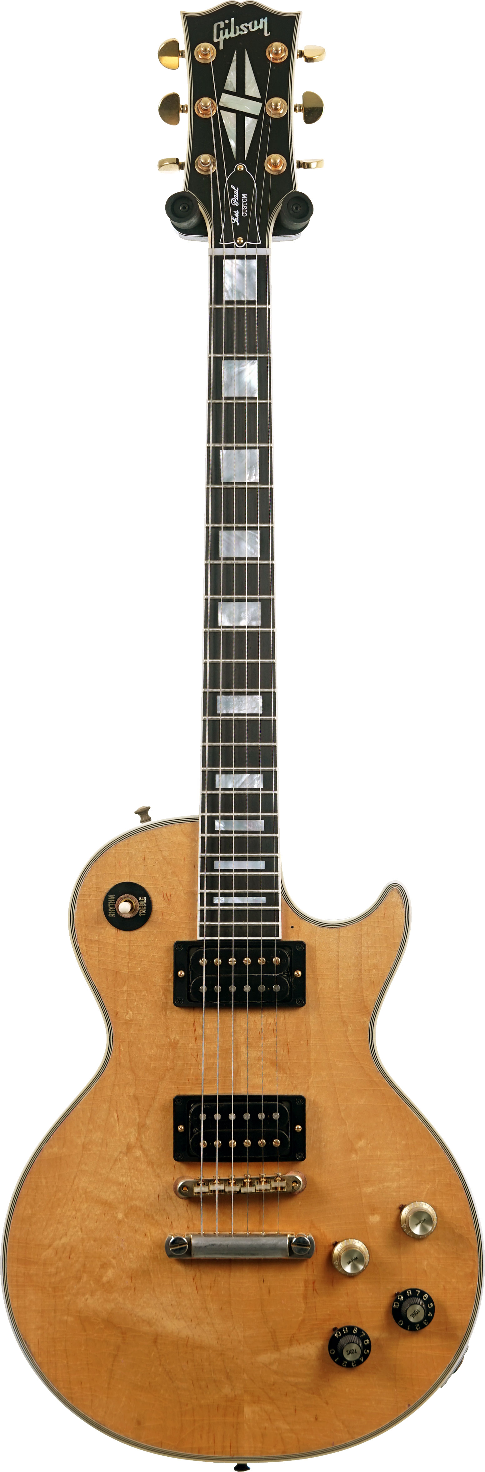 Gibson Custom Shop Mick Ronson 1968 Les Paul Custom Murphy Lab Aged Ebony Antique Natural #MR025