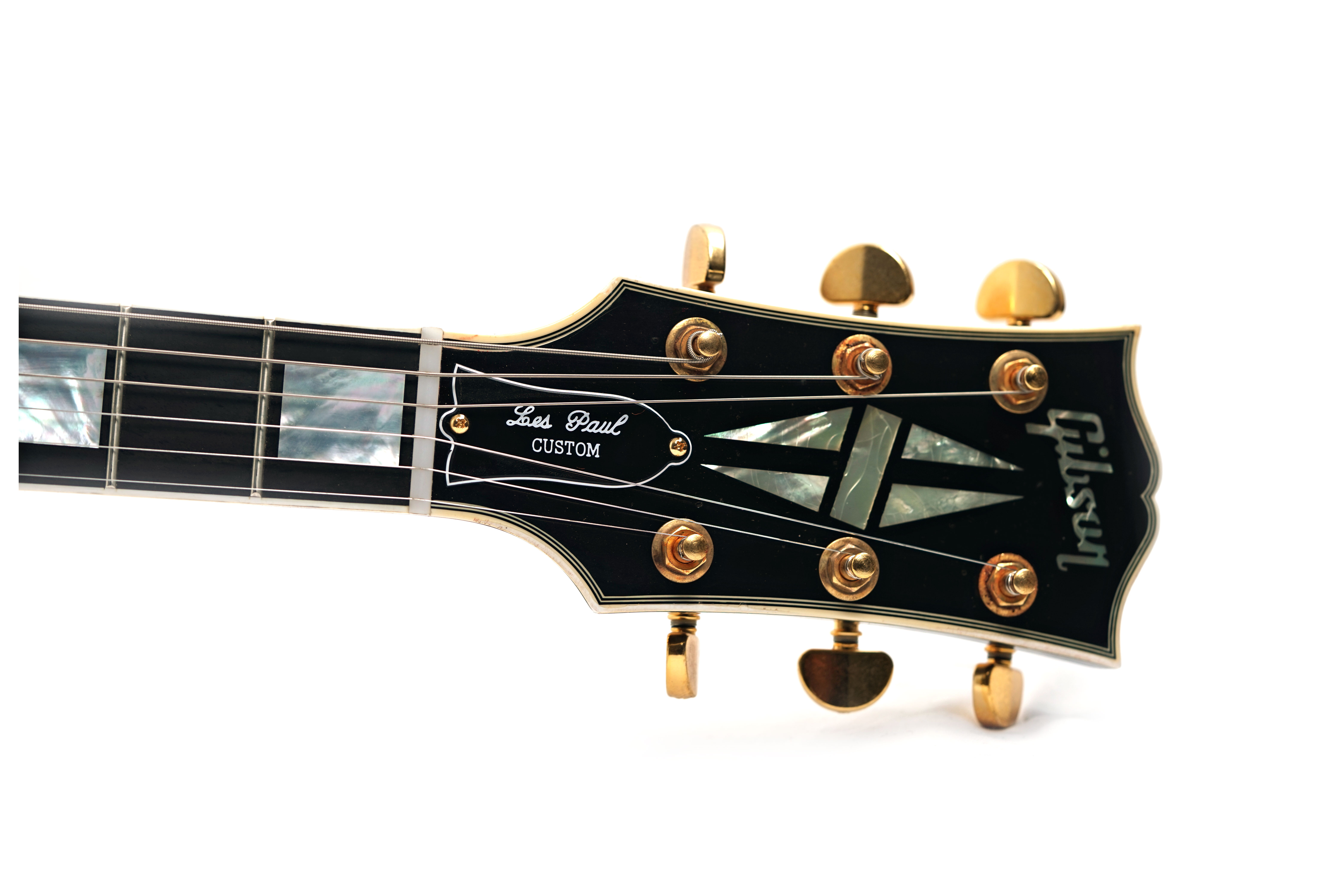 Gibson Custom Shop Mick Ronson 1968 Les Paul Custom Murphy Lab Aged Ebony Antique Natural #MR025