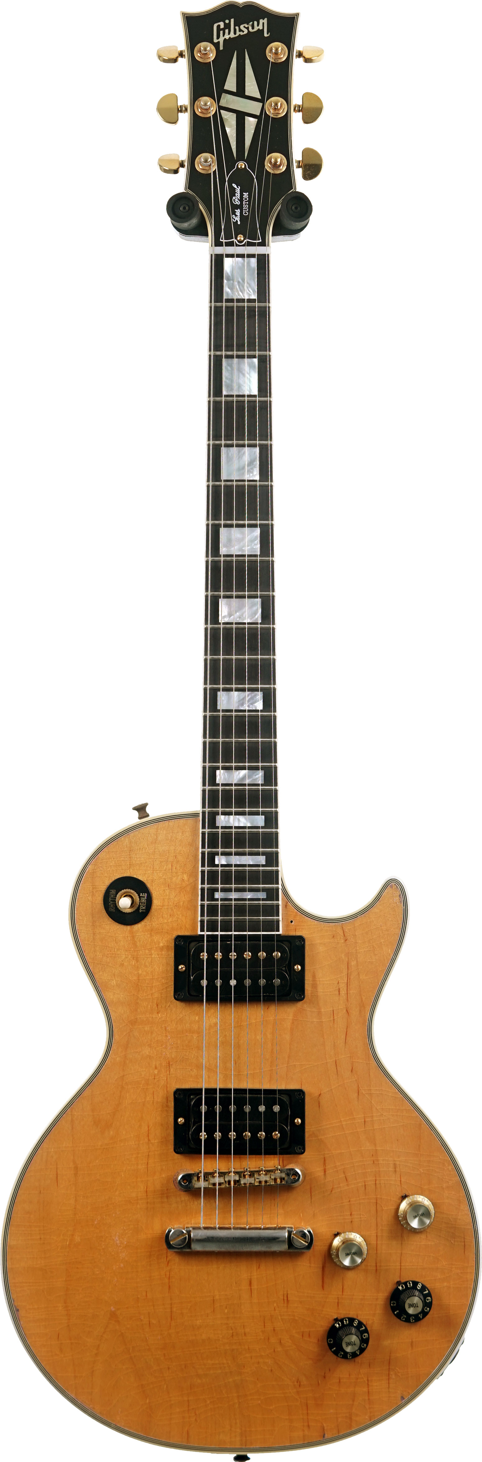 Gibson Custom Shop Mick Ronson 1968 Les Paul Custom Murphy Lab Aged Ebony Antique Natural #MR040