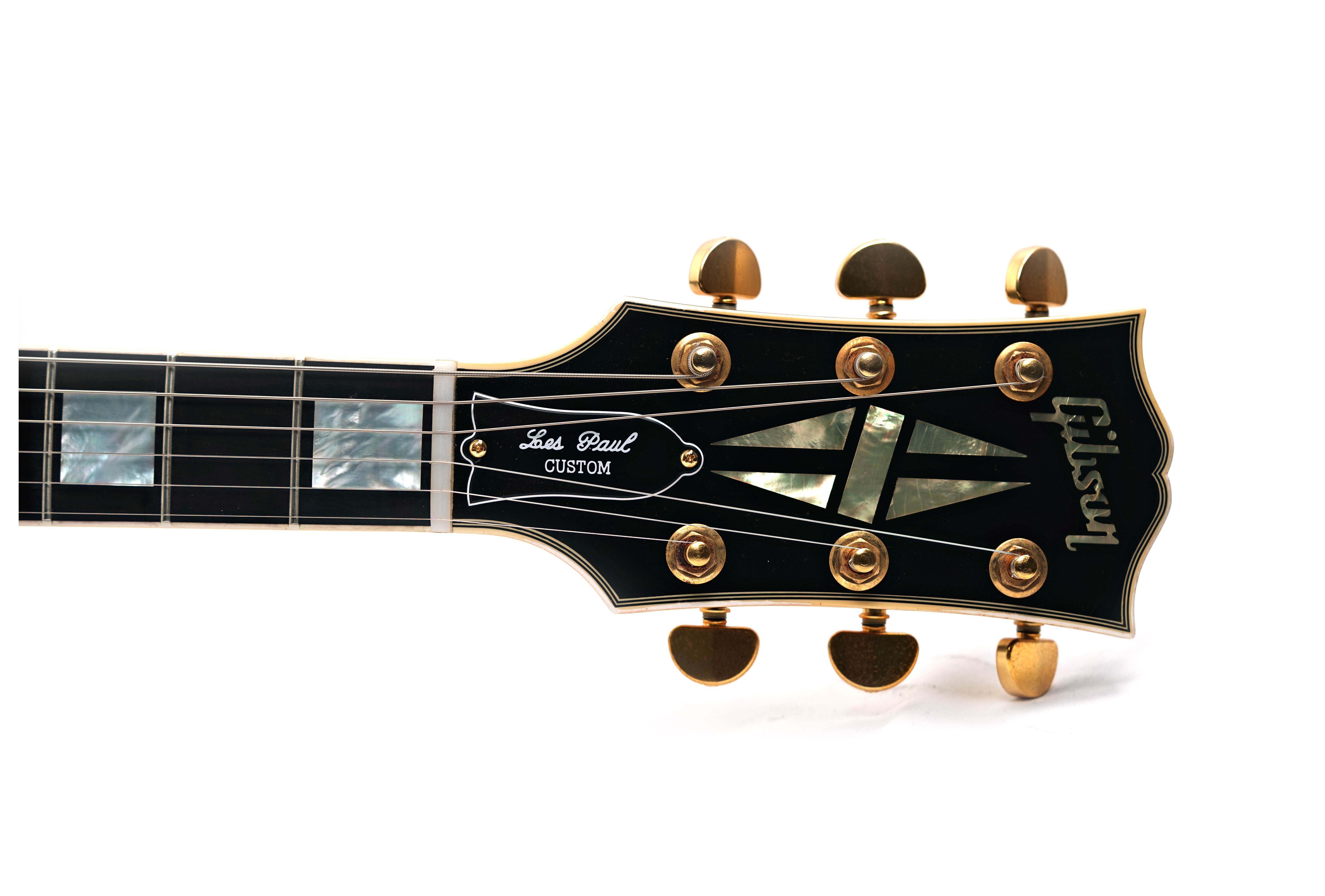 Gibson Custom Shop Mick Ronson 1968 Les Paul Custom Murphy Lab Aged Ebony Antique Natural #MR040