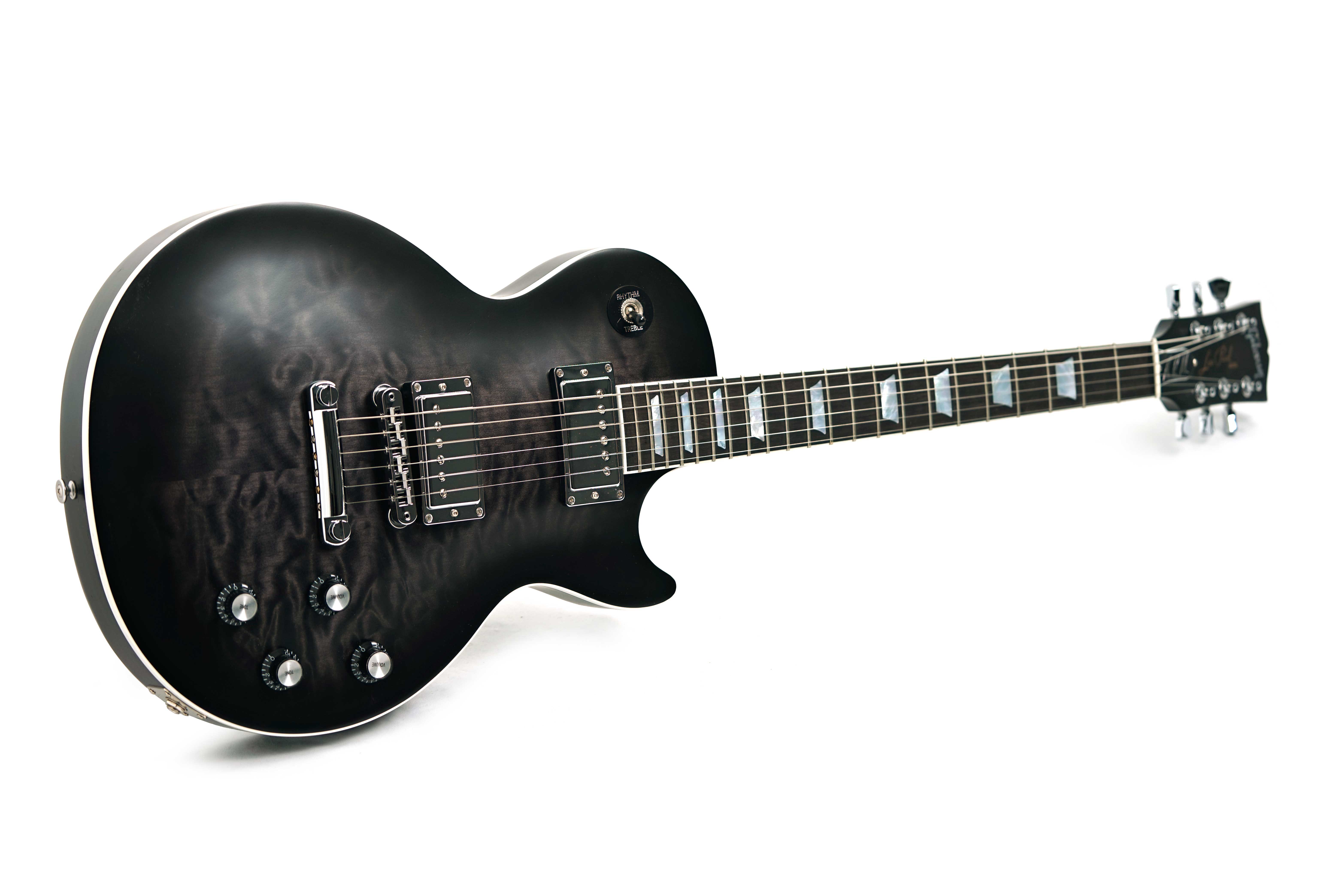 Gibson Mark Morton Les Paul Modern Quilt Translucent Ebony Burst Satin #204950081